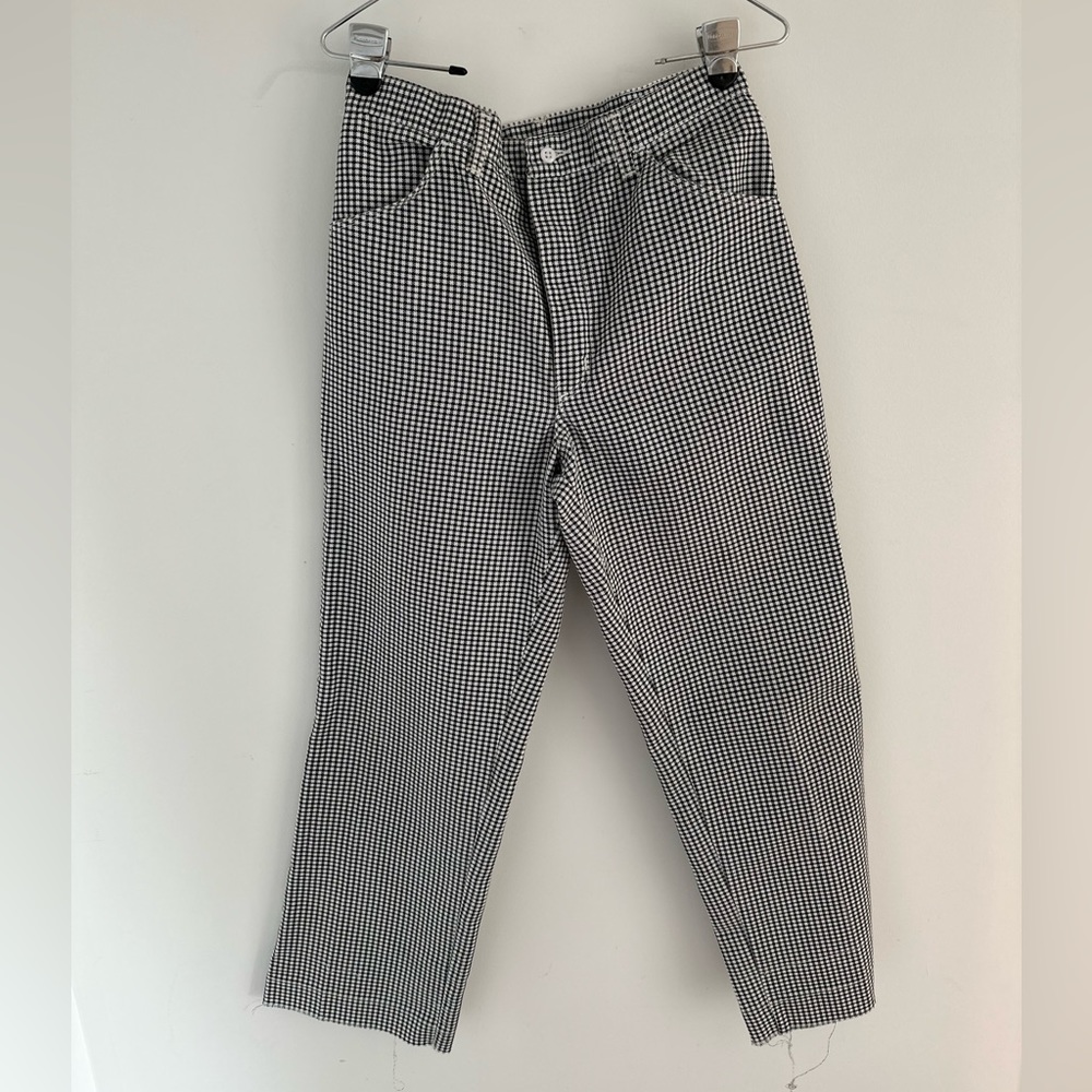Urban outfitters vintage check pants measures 30” waist